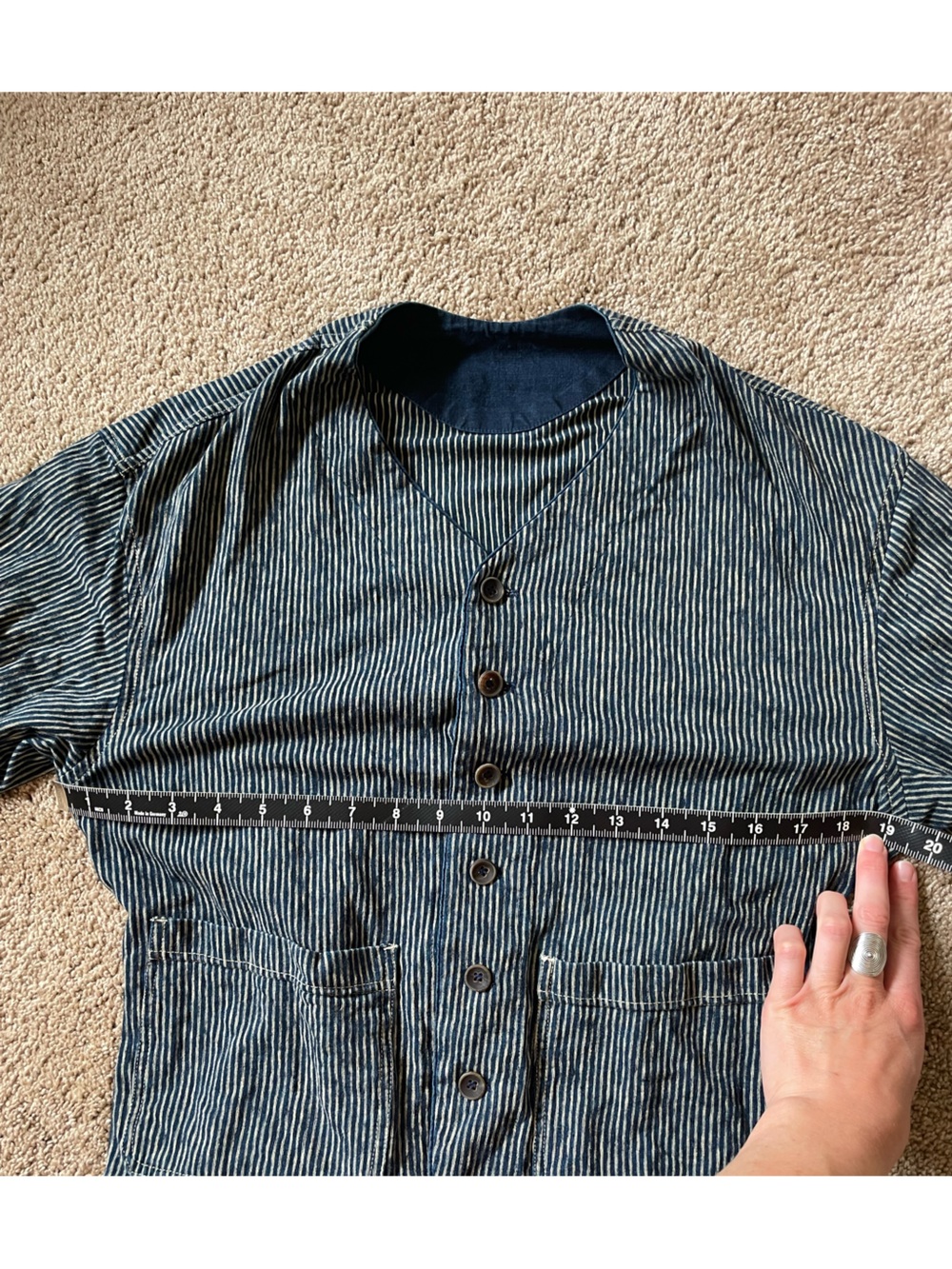 45R women’s striped blouse - Picture 6 of 11